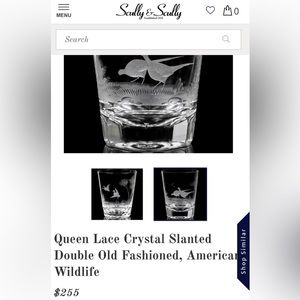 Scully and Scully old fashioned double whiskey glass